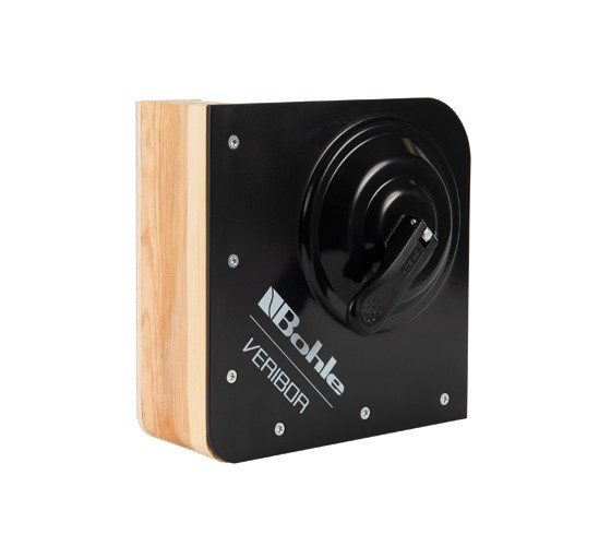 Veribor® wooden corner block, 30 mm wide, with built-in suction lifter