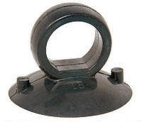 Suction cup, solid rubber with finger loop