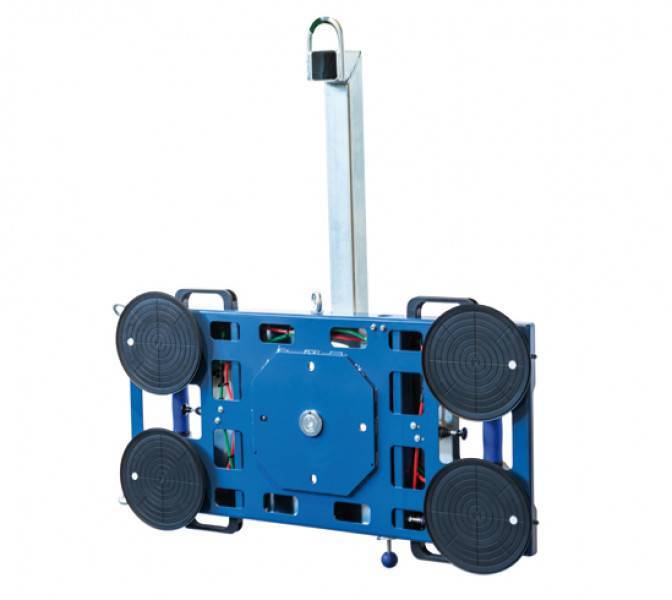 Bohle vacuum lifting system, 180 kg, manual pumping, load capacity up to 180 kg