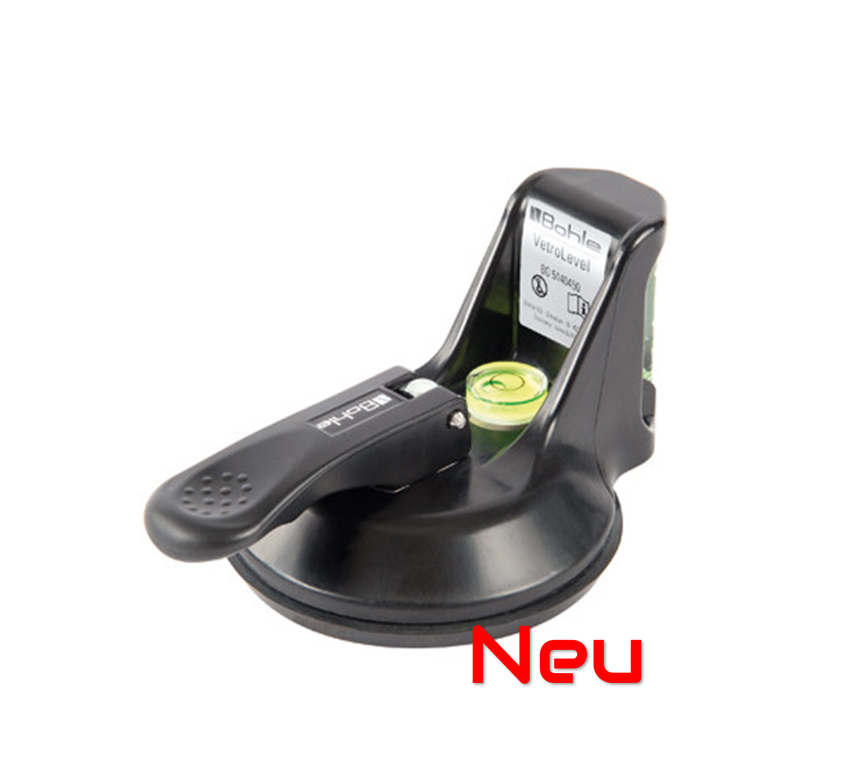 VetroLevel suction cup with built-in spirit level