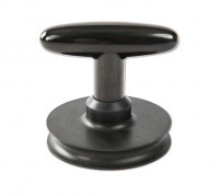 Suction cup with T-handle and eyelet.