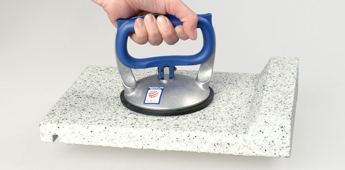 Veribor® Aluminium single-nap suction lifter.