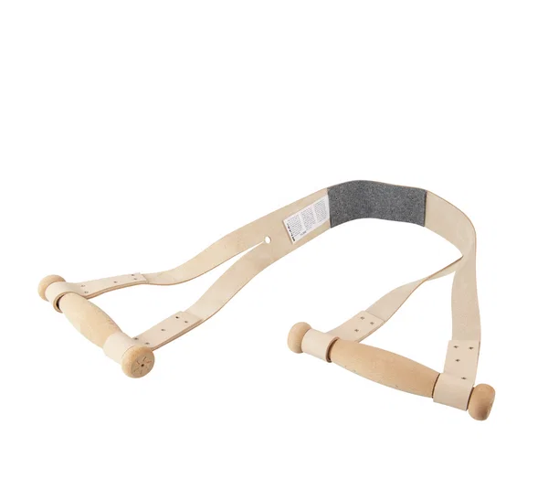 Leather carrying strap.