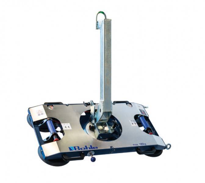 Bohle vacuum lifting system, 180 kg, manual pumping, load capacity up to 180 kg