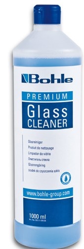 Premium glass cleaner, 4 x 1 litre, including 1 spray nozzle.