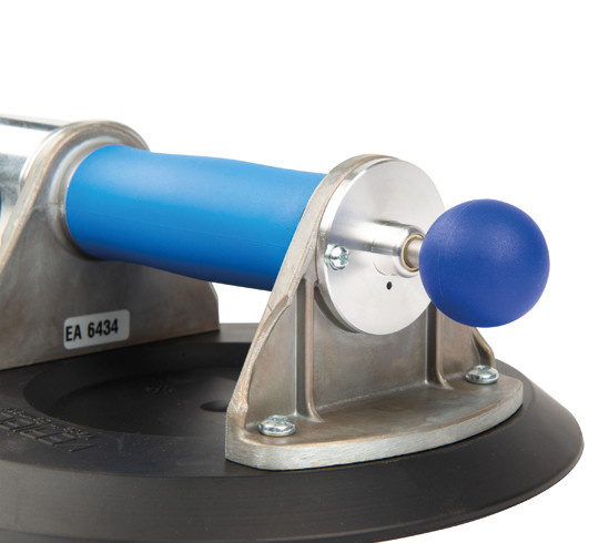 Veribor® Blue Line suction cup with pressure gauge.