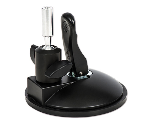 Veribor® high-quality aluminium suction lifter with ball joint, M6 thread with two fixing screws