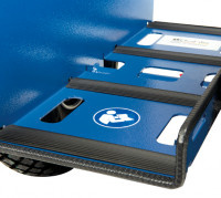 Veribor® transport trolley with integrated suction lifter.